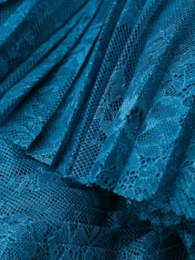 Shop Mm6 Maison Margiela Pleated Flared Culottes - Blue