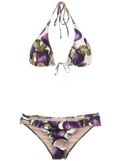 Shop Adriana Degreas Vintage Figo Bikini Set In Multicolour