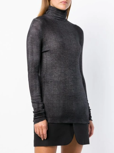 Shop Avant Toi Turtleneck Sweater In Grey