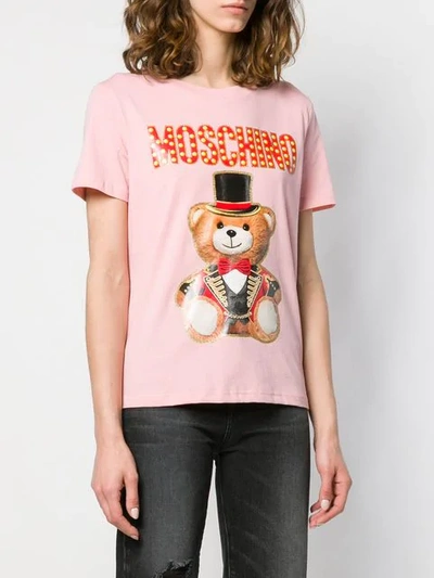 Shop Moschino Toy Bear T In Pink