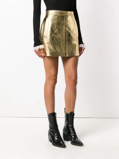 Shop Philosophy Di Lorenzo Serafini A-line Short Skirt In Metallic