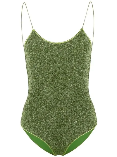 Shop Oseree Lumière One-piece In Green