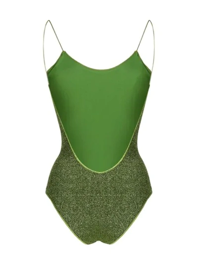 Shop Oseree Lumière One-piece In Green