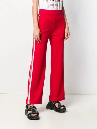 Shop Iceberg Side Panel Track Trousers - Red