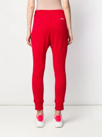 Dsquared2 Drawstring Track Pants In Red
