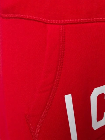Dsquared2 Drawstring Track Pants In Red