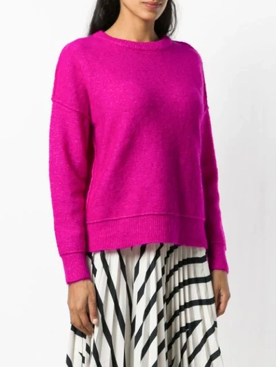 Shop By Malene Birger Long-sleeve Fitted Sweater - Pink