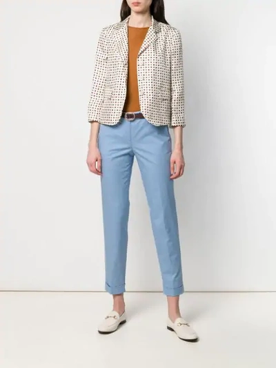 Shop Alberto Biani Slim-fit Trousers In Blue