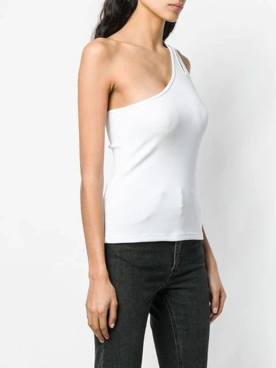 Shop Alexander Wang T One Shoulder Top In White