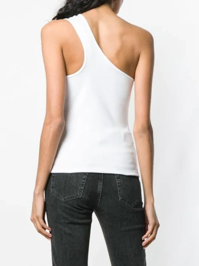 Shop Alexander Wang T One Shoulder Top In White
