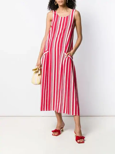 Shop Chinti & Parker Striped Dress In Neutrals