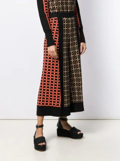 Shop Temperley London Yukata Knitted Coulottes In Black