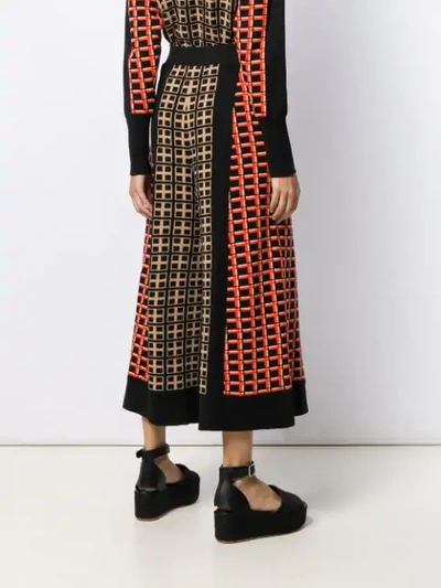 Shop Temperley London Yukata Knitted Coulottes In Black