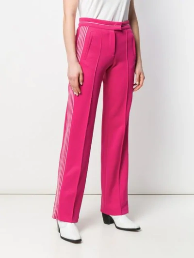 Shop Pinko Zip Track Pants In Pink