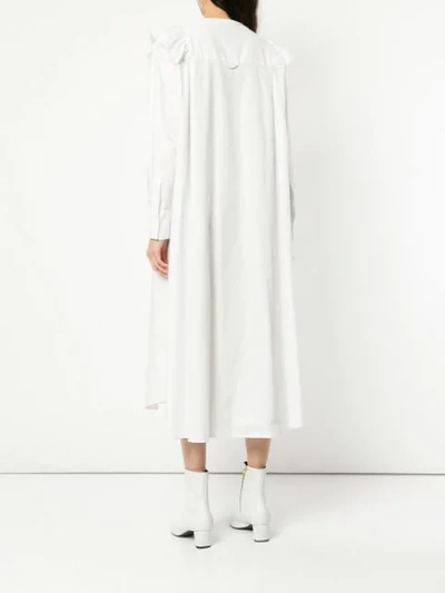 Shop Macgraw Signal Shirt Dress In White