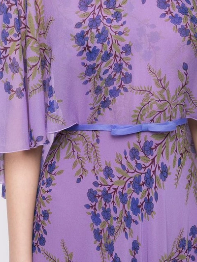 Shop Giambattista Valli Maxikleid Mit Blumen-print In Purple