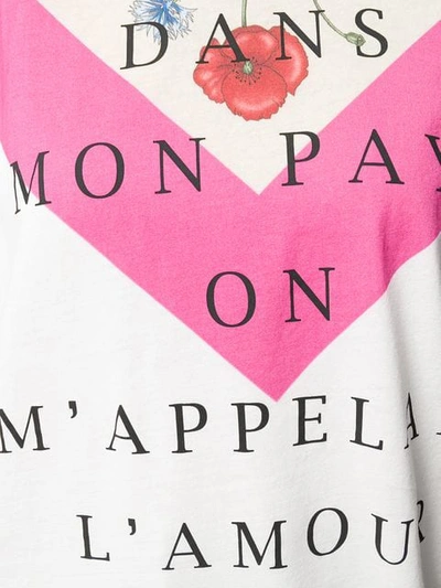 GUCCI DANS MON PAYS ON M'APPELAI L'AMOUR T-SHIRT - 白色