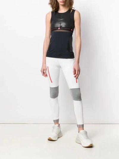 Shop Adidas By Stella Mccartney Esqueleto Run Tank Top In Black