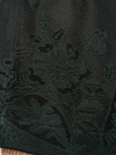 Shop Alanui Hawaiian Dream Knitted Shorts In Black
