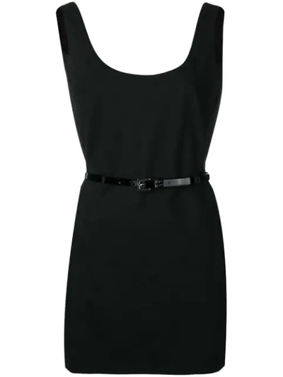 Shop Dsquared2 Open Back Short Dress In Black