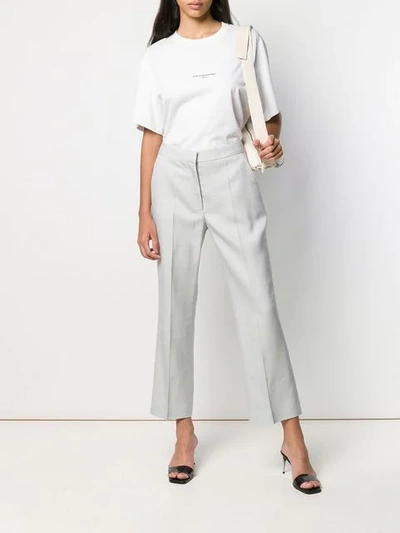 STELLA MCCARTNEY STRAIGHT-LEG TROUSERS - 灰色