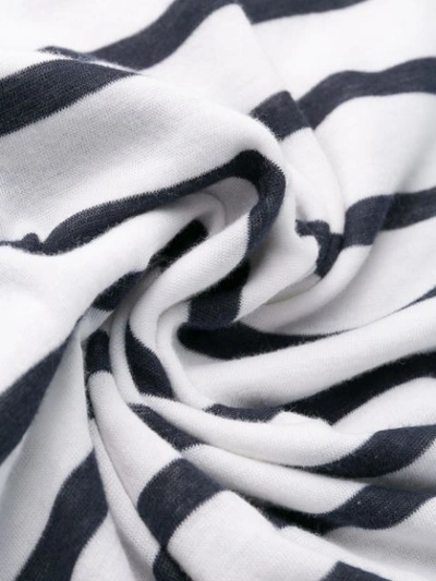 Shop Juvia Striped Casual Top - White