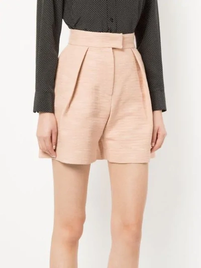 Shop Martin Grant High-waisted Tailored Shorts In Pink