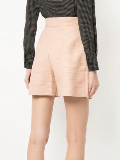 Shop Martin Grant High-waisted Tailored Shorts In Pink