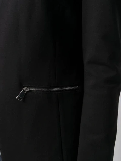 Shop Karl Lagerfeld Logo Tape Blazera In Black