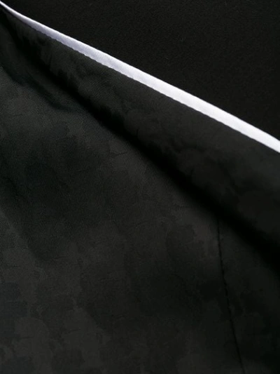 Shop Karl Lagerfeld Logo Tape Blazera In Black