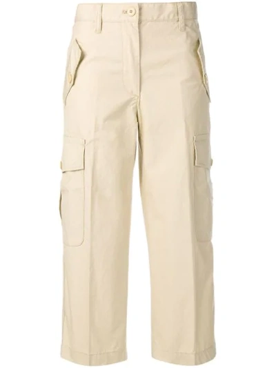 Shop Marc Jacobs Cropped Cargo Pants - Neutrals