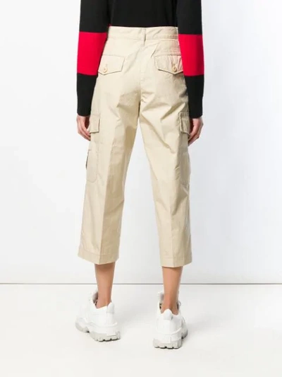Shop Marc Jacobs Cropped Cargo Pants - Neutrals