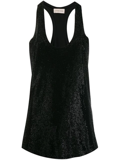 Shop Alexandre Vauthier Perforated Tank Top In Black