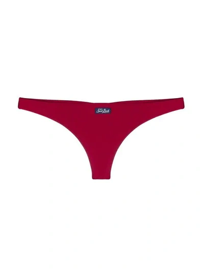 Shop Mc2 Saint Barth Naomi Bikini Bottoms In Red