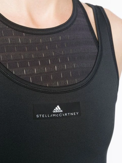 Shop Adidas By Stella Mccartney Training Layered Tank Top In Black