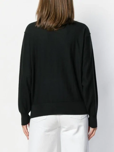 Shop Lemaire Layered Button Up Cardigan In Black
