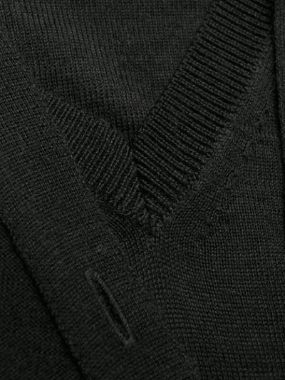 Shop Lemaire Layered Button Up Cardigan In Black