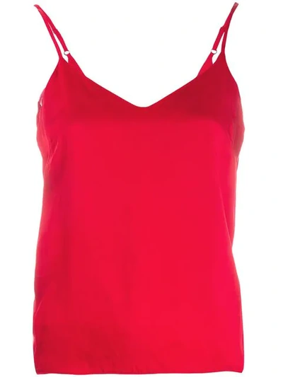 ANDREA YA'AQOV SPAGHETTI STRAP TANK TOP - 红色