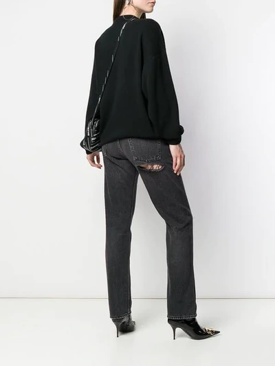 Shop Balenciaga Standard Jeans In Black