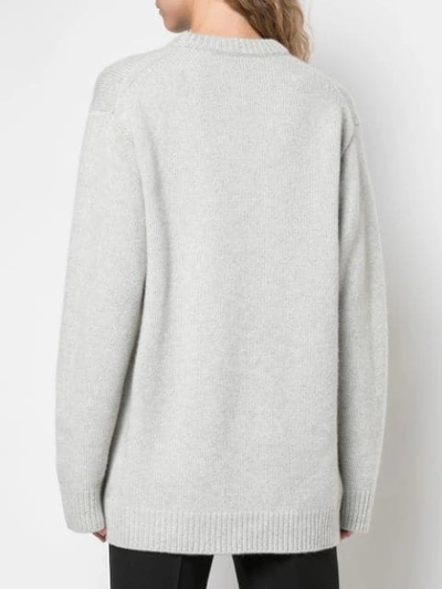 Shop The Row Baggy Fit Pullover In Lgl Light Limestone