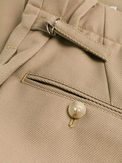 Shop Acne Studios Paper Bag Trousers In Neutrals