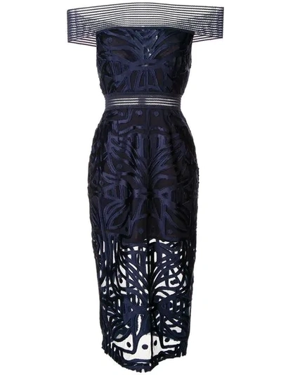 Shop Alice Mccall Lunar Eclipse Midi Dress In Blue