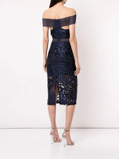 Shop Alice Mccall Lunar Eclipse Midi Dress In Blue