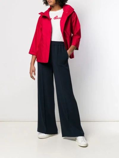 Shop Aspesi Boxy Fit Jacket In Red