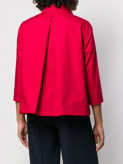 Shop Aspesi Boxy Fit Jacket In Red