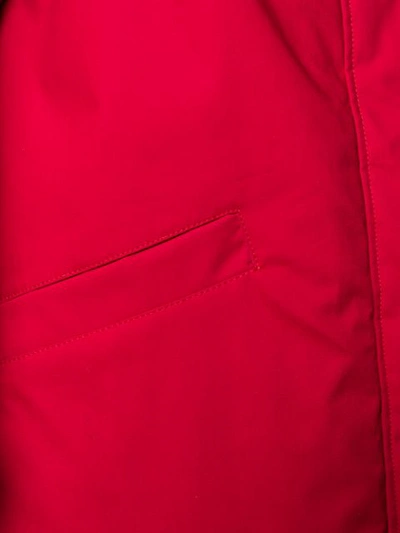 Shop Aspesi Boxy Fit Jacket In Red