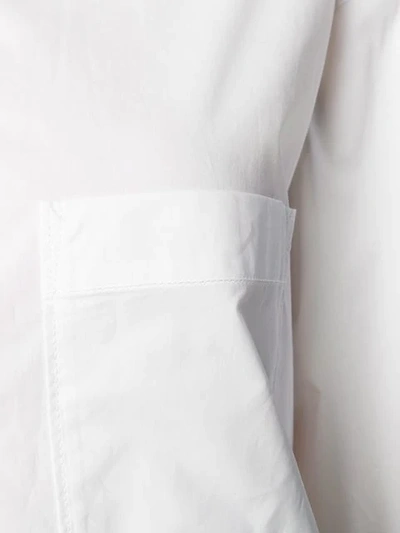 Shop Mm6 Maison Margiela Jumpsuit Im Hemd-look - Weiss In White