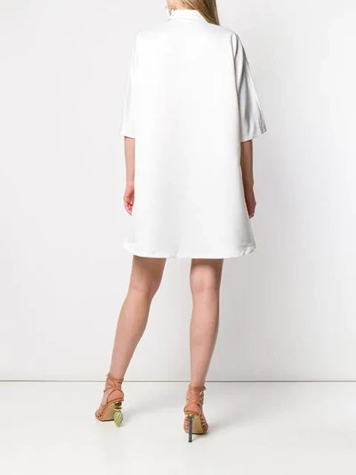 Shop Styland Oversized Shirt Dress In White