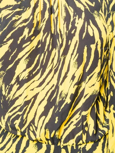 Shop N°21 Animal Print Flared Dress In Yellow