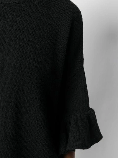 Shop Valentino Flared Sleeve Jumper In Black